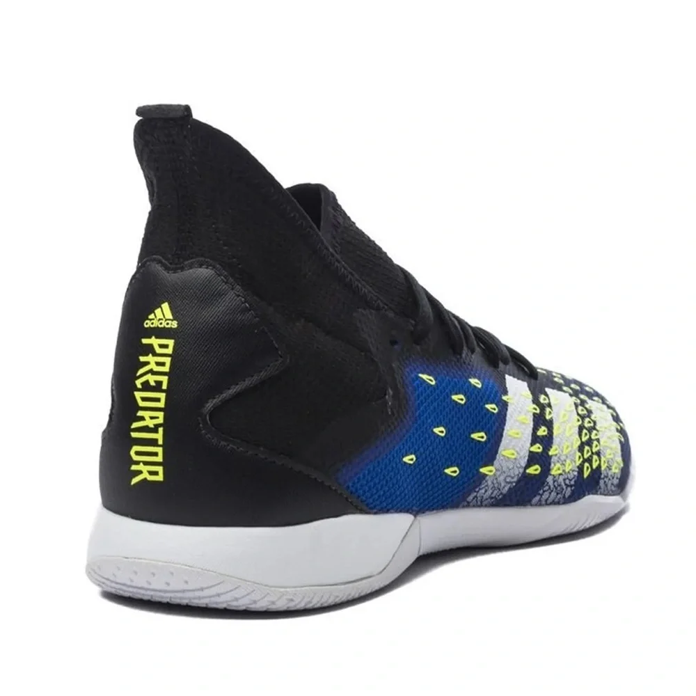Adidas Predator Freak .3 IN Superlative -Core Black White Blue Sneakers Size 12
